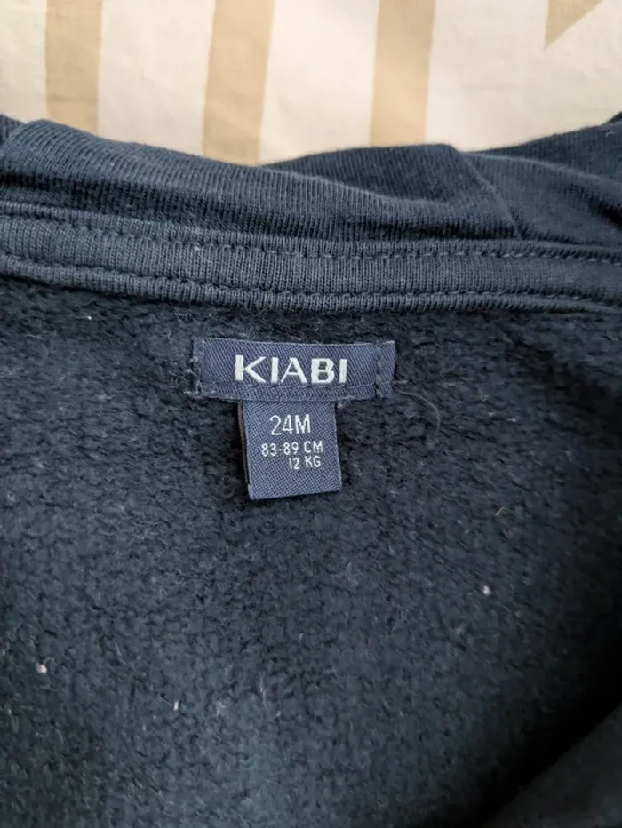 Gilet Zippé à Capuche Kiabi - "Cool" - Taille 24 mois (86 cm) - photo numéro 3