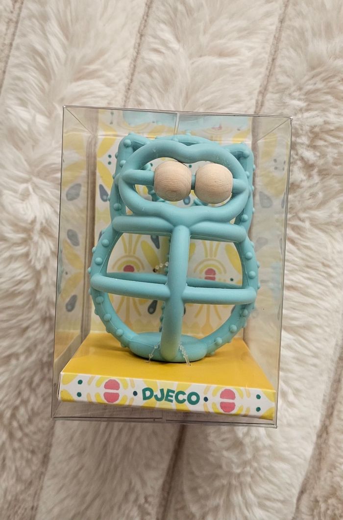 Anneau de dentition en silicone hibou  Djeco