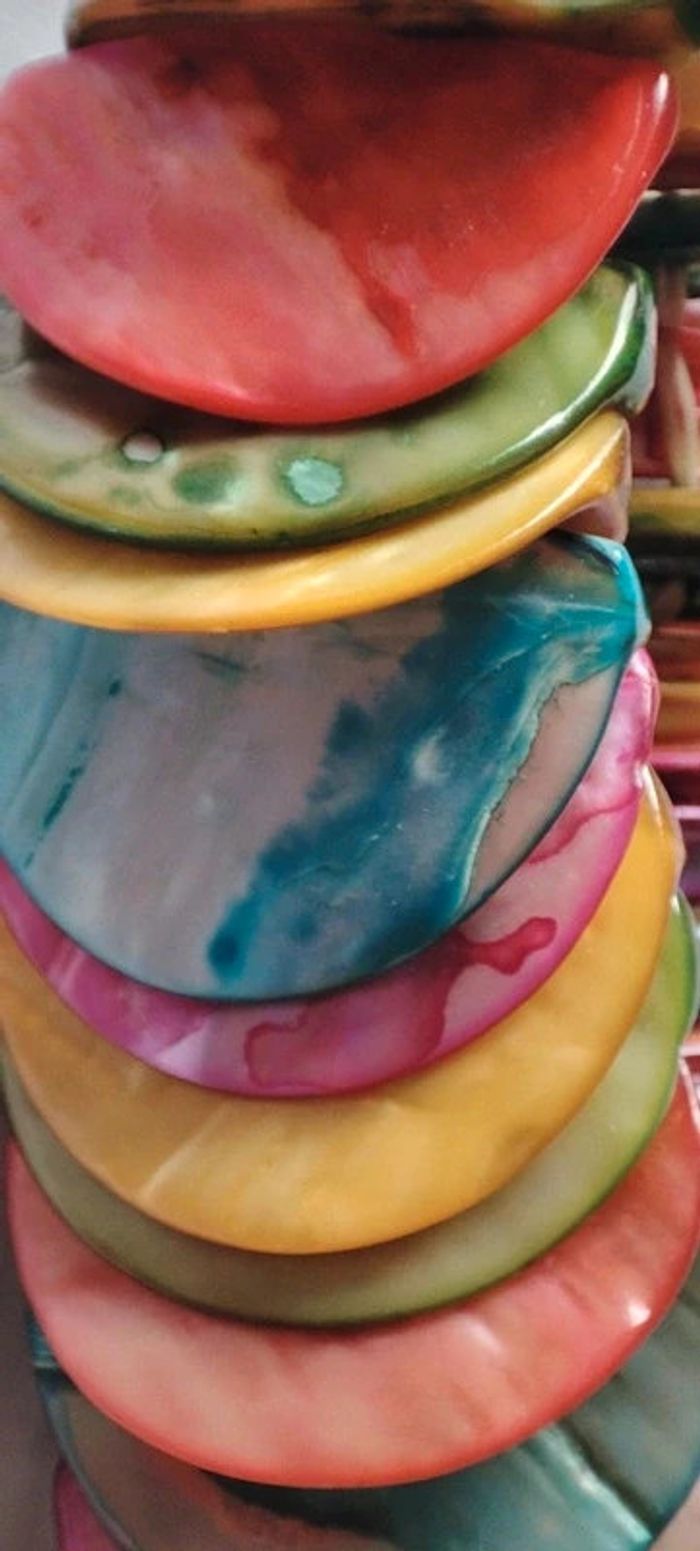 Bracelet nacre colorée - photo numéro 6