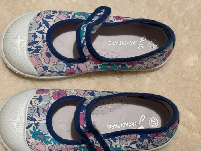 Chaussures liberty toile Jacadi fille 25 Tbe - photo numéro 5
