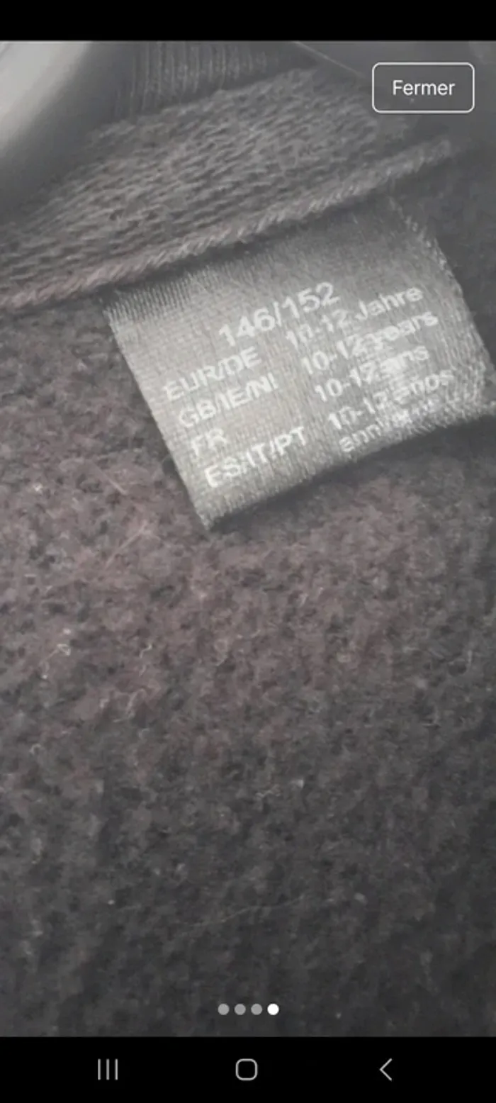 Veste pepperts 10 12 ans à capuche - photo numéro 4
