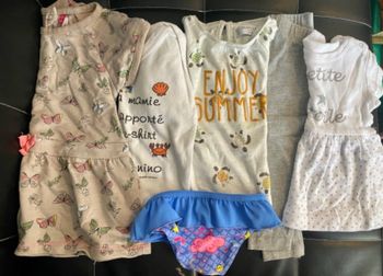 Lot été 6 pièces fille