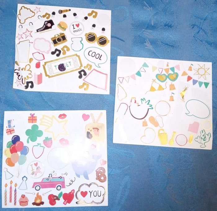 Lot de plusieurs planche de stickers - photo numéro 4