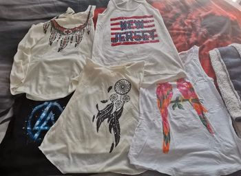 Lot 5 débardeurs taille S