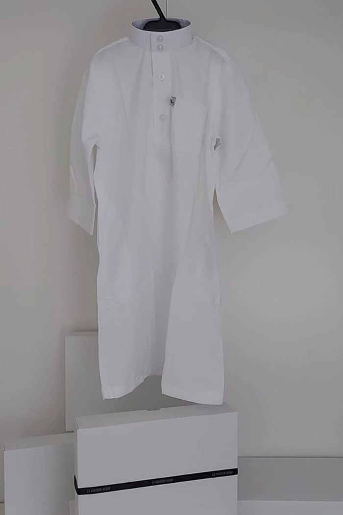 Qamis blanc enfant