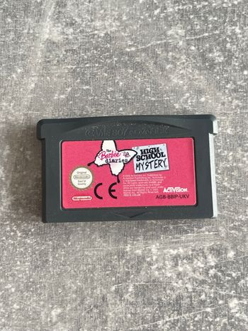Jeu pour Nintendo Gameboy advance, Barbie diaries, high school mystery en anglais.