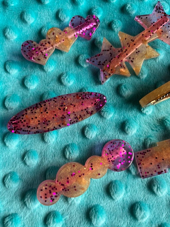 Barrette en résine epoxy neuve - photo numéro 10