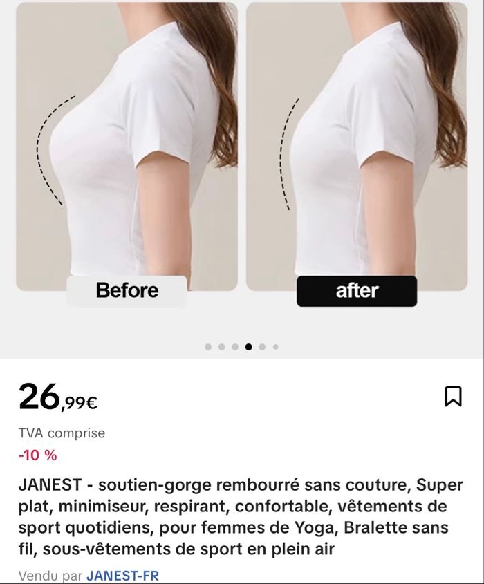 Brassière femme sans couture - photo numéro 5