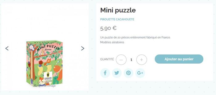 Mini puzzle Kermesse 20 pièces Pirouette Cacahouete NEUF - photo numéro 4