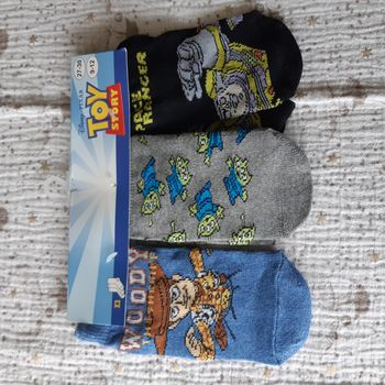 3 paires de soquettes Toy Story taille 27-30