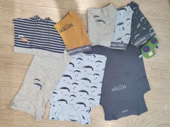 Lot de 8 pièces maillots de corps marin Vertbaudet Taille 3 ans