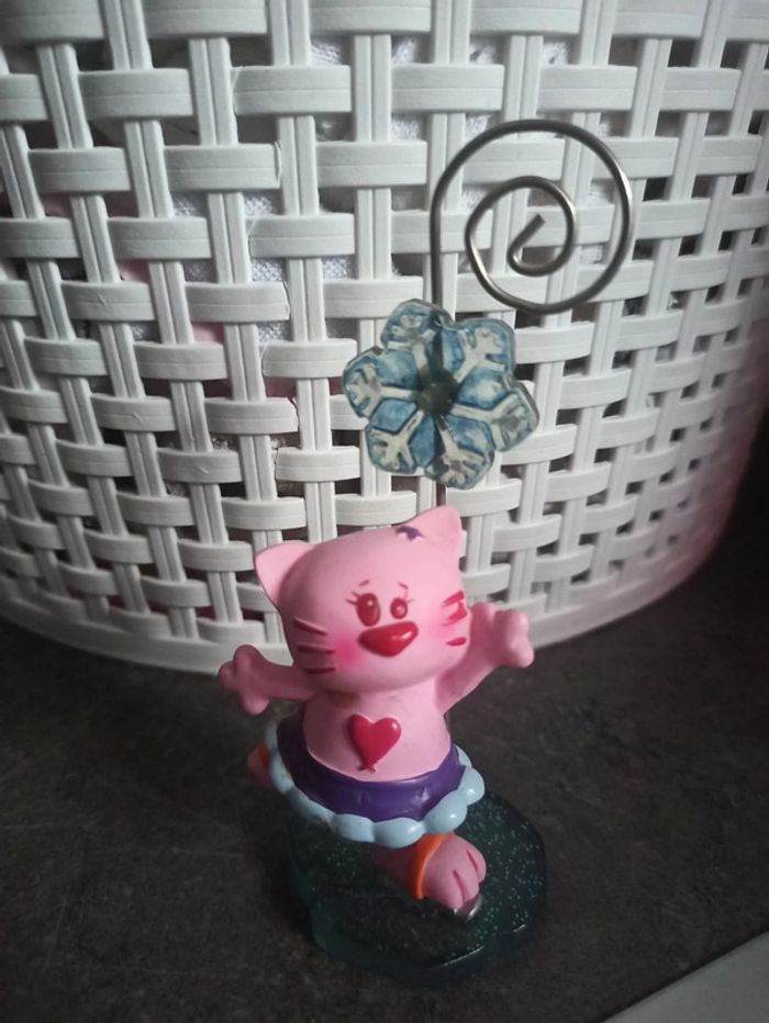 Porte photo chat rose