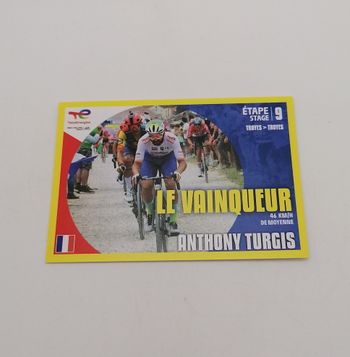 Panini sticker Tour de France 2024 n° T9 Anthony Turgis.