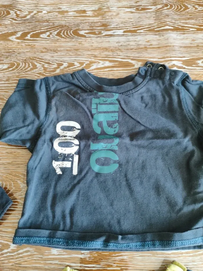 🍁 lot de 10 teeshirts manches longues taille 6 mois🍁 - photo numéro 8