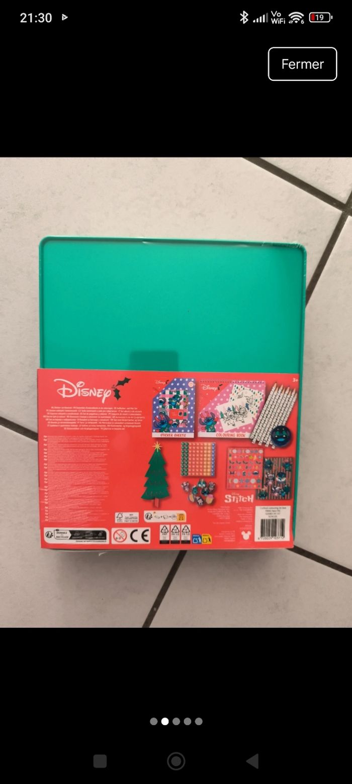 Boîte autocollants coloriage Stitch - photo numéro 2
