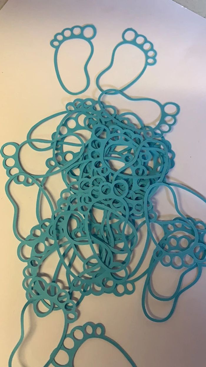 Scrapbooking 37 pieds bleus