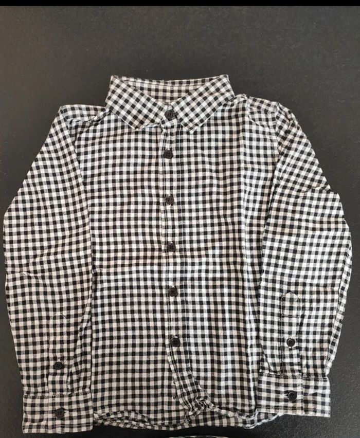 Chemise à carreaux 4 ans