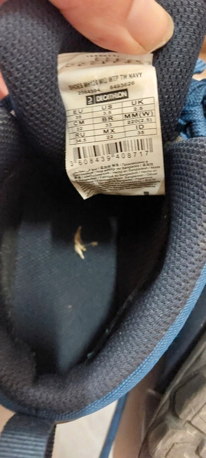 Chaussures de randonnée quechua 35 - photo numéro 4