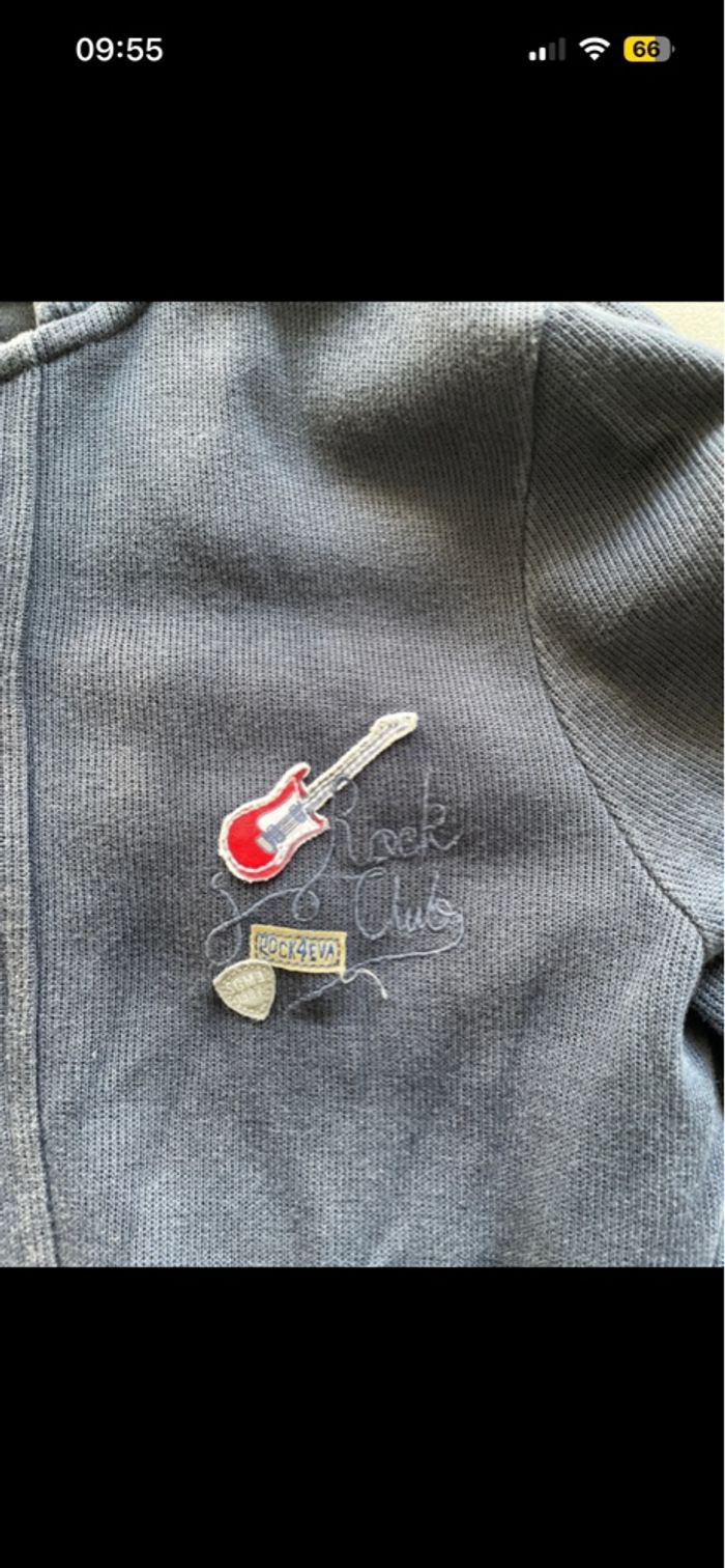 Gilet à boutons Sergent Major Bleu Marine  9ans - photo numéro 2