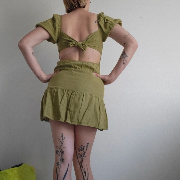 Robe coupe Babydoll verte - photo numéro 2