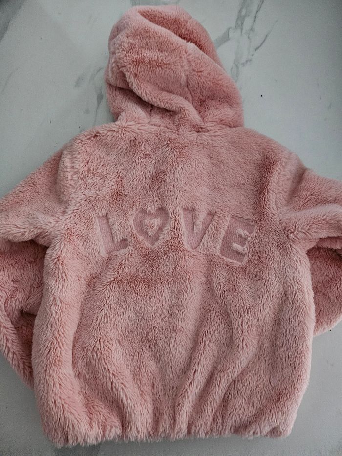 Veste molleton rose pale - photo numéro 2