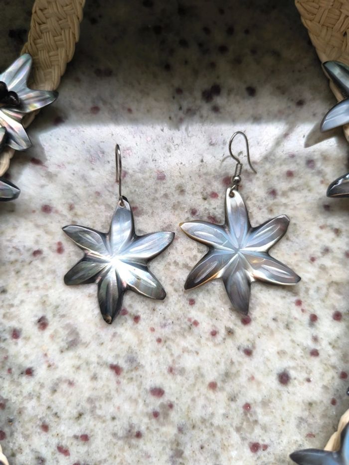 Bijoux collier et boucle d'oreille - photo numéro 2
