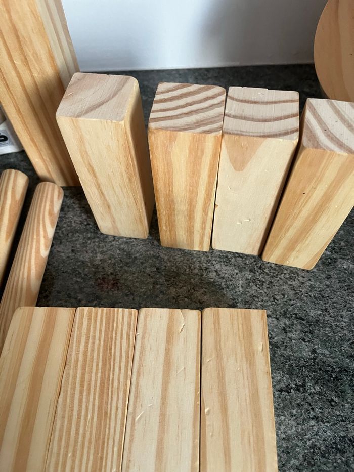 Jeu de Kubb en bois