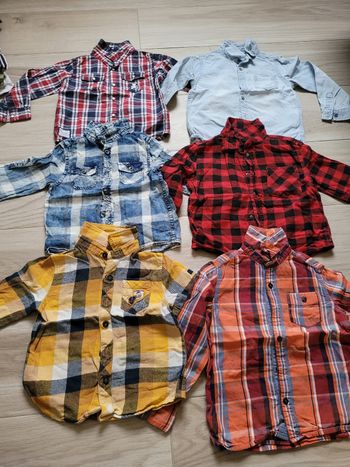 Lot chemises manches longues garçon 3 ans