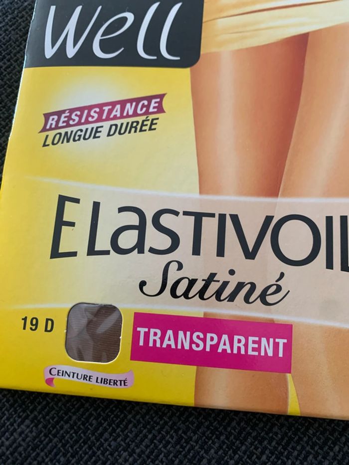 Collant elastivoile satiné transparent - photo numéro 2