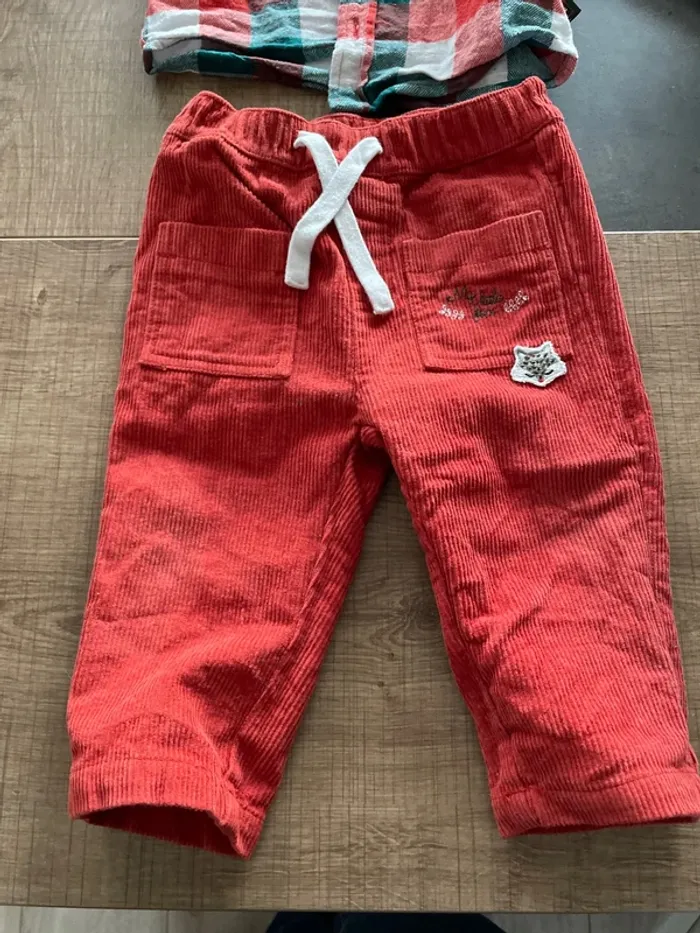Ensembles chemise +pantalon velour - photo numéro 3