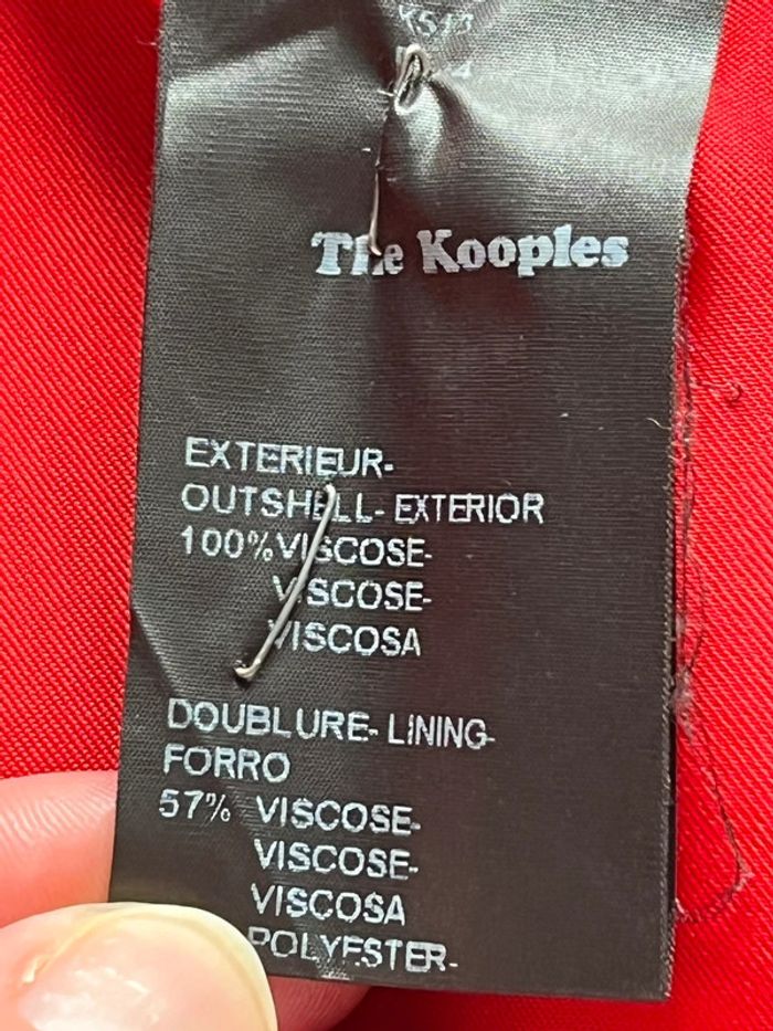 Veste blazer rouge The Kooples S - photo numéro 8
