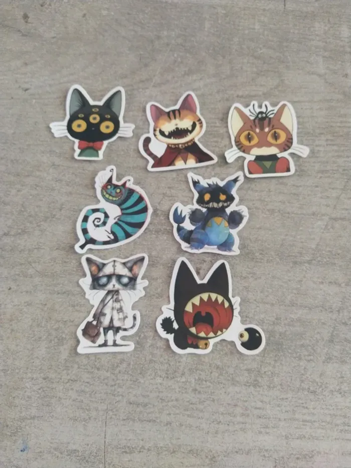 Lot de stickers chat (lot B)