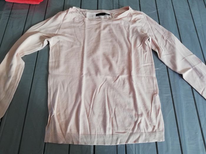Pull rose clair etam