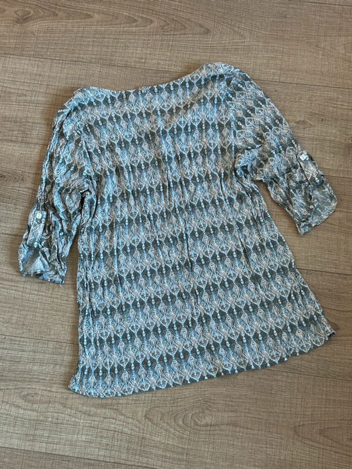 Blouse imprimée à manches courtes Armand Thiery taille 36 bon état - photo numéro 12