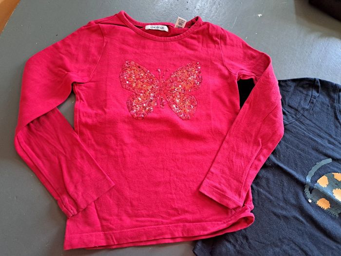 Lot de 3 tee-shirts manches longues fille 5 ans - photo numéro 4