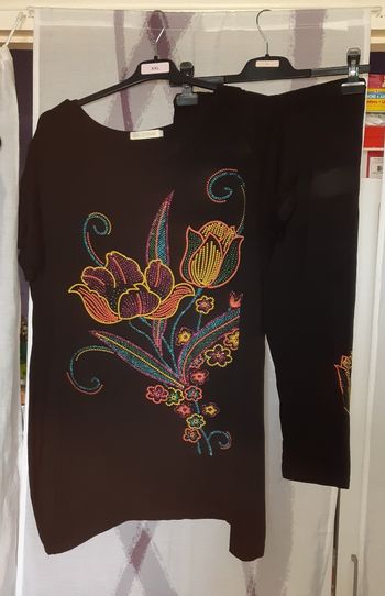 Ensemble Tee-shirt et legging court femme Taille XL/XXL