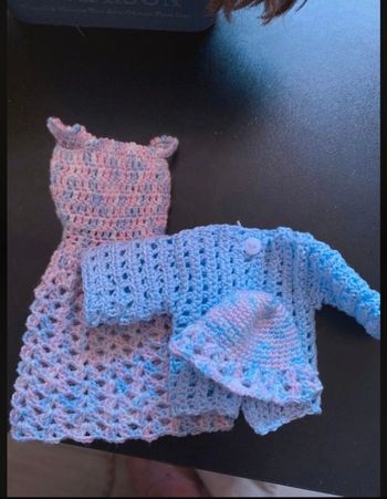 habits barbie crochet fait main