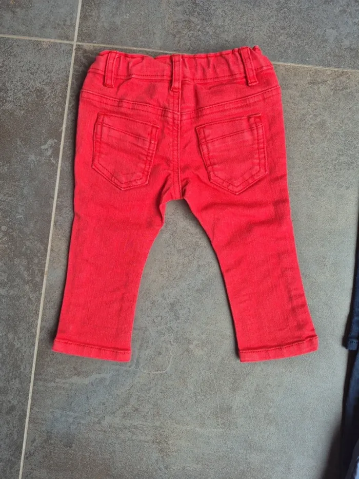 Lot 5 pantalons + 1 short 6 mois garçon - photo numéro 9