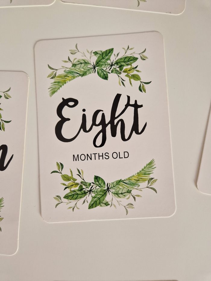 Lot des 12 cartes première année naissance bébé - photo numéro 9