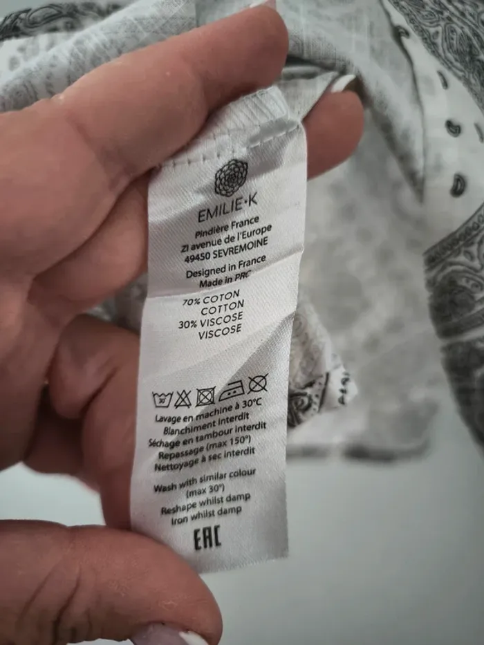 Chemise longue "Barbara"  Émilie karston  Taille S  Neuve - photo numéro 4