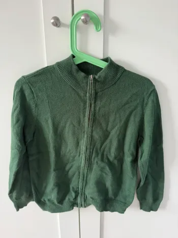 Gilet zippé Cyrillus  vert foncé 4 ans