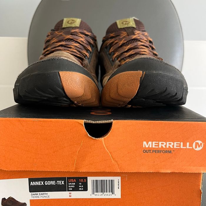 Chaussures de randonnée homme Merrell Annex Gore-tex cuir marron P. 44,5 - photo numéro 4