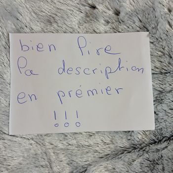 Bien lire la description 😊