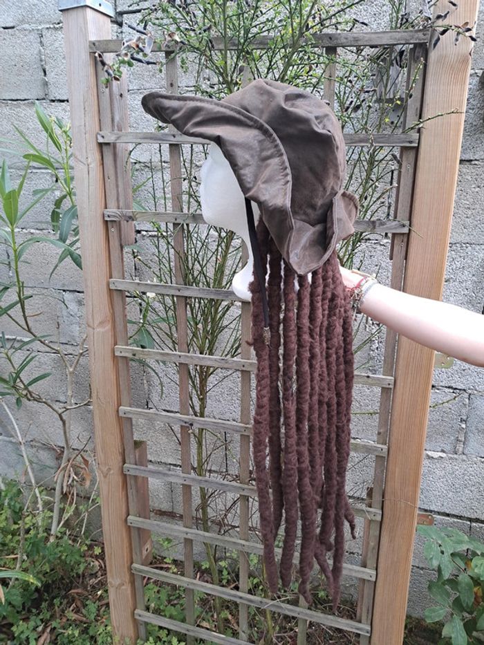 Perruque Chapeau de Pirate Jack avec Dreadlocks - photo numéro 5