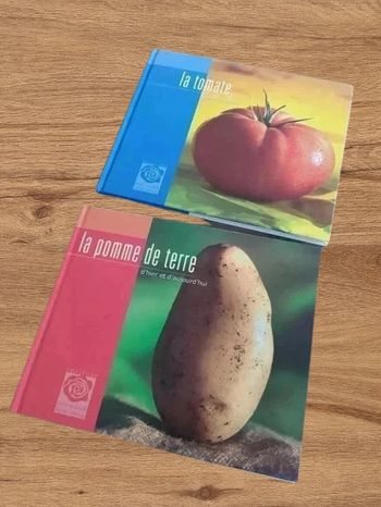 Lot de 2 livres La pomme de terre et La tomate