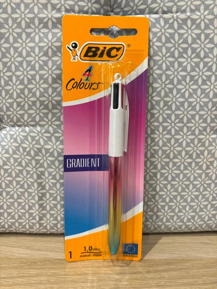 Stylo 4 Couleurs "Gradient" Arc-En-Ciel Pastel