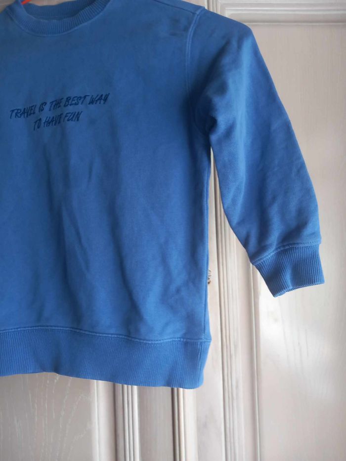 Pull bleu 6/7 ans Zara - photo numéro 3