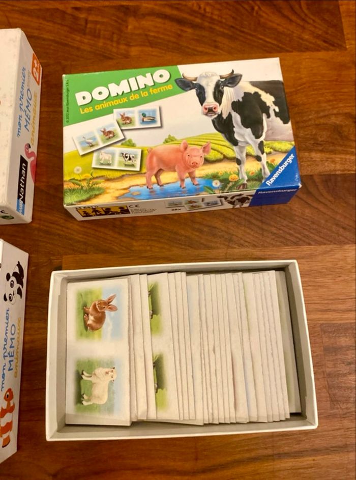 Lot de 2 jeux memo + domino excellent état - photo numéro 2