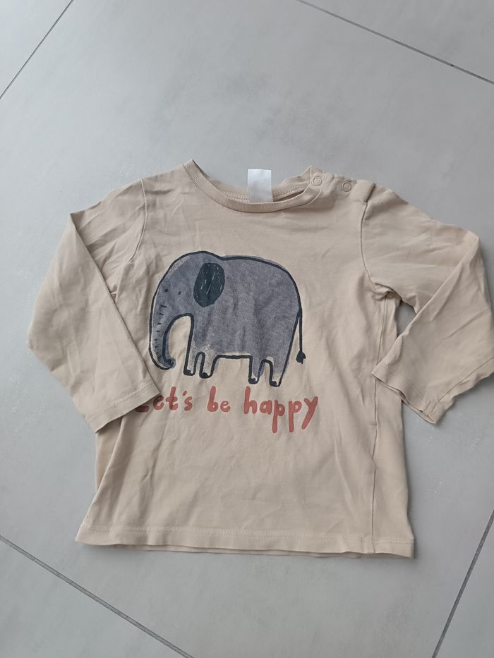 Tee-shirt manches longues éléphant