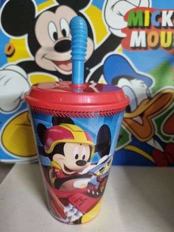 Gobelet paille mickey